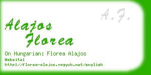 alajos florea business card